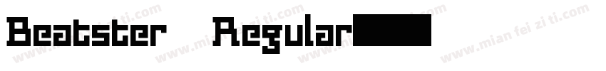 Beatster Regular字体转换